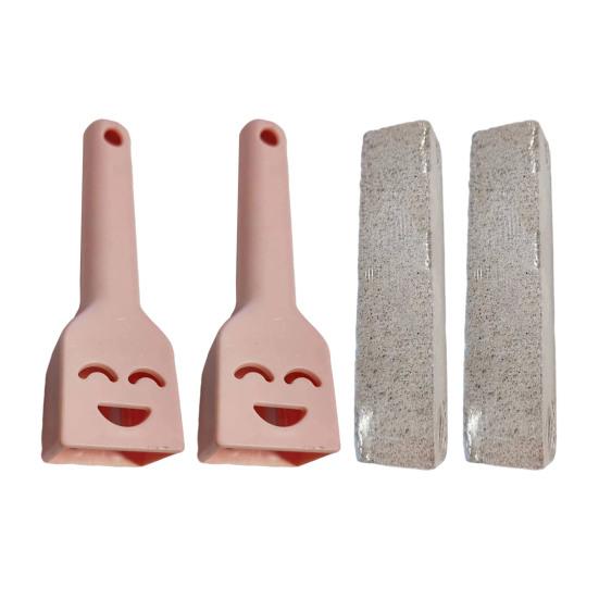 Pumice Stone Toilet Bowl Cleaner with Handle Efficiently Removes Hard Water Rings Calcium Buildup Pumice Stone Scrubber