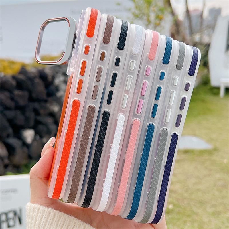 Magnetic Electroplated Lens Holder Phone Case: Compatible with iPhone 17 and Apple Models 11-16