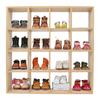 Sturdy Wood Materials Miniature Furniture Display Storage Shelf With 16 Compartments for Easy Dollhouses Organization