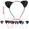 Leopard Cats Ear Headband for Adult Kids Birthday Party Roleplay Costume Headpiece Teens Cosplay Costume Makeup Hairhoop