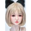 100% Silicone Head Standard Wig Suitable for 130-180CM Sex Doll Body 2 Connection Methods GJ-ZP012