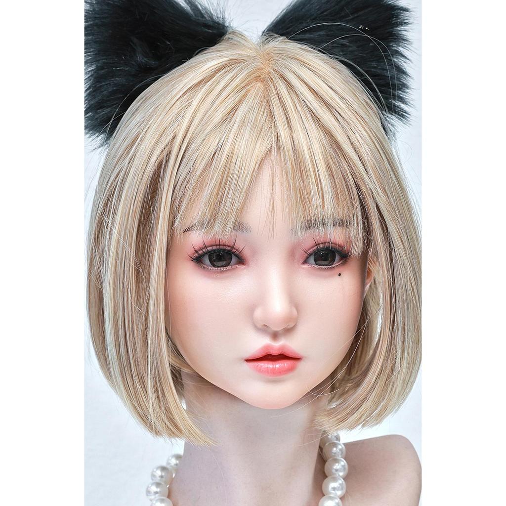 100% Silicone Head Standard Wig Suitable for 130-180CM Sex Doll Body 2 Connection Methods GJ-ZP012