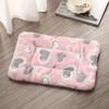 Luxurious Plush Pet Blanket with Pink Heart Design - Soft, Warm Fleece Mat for Dogs and Cats, Ideal for Small To Large Breeds