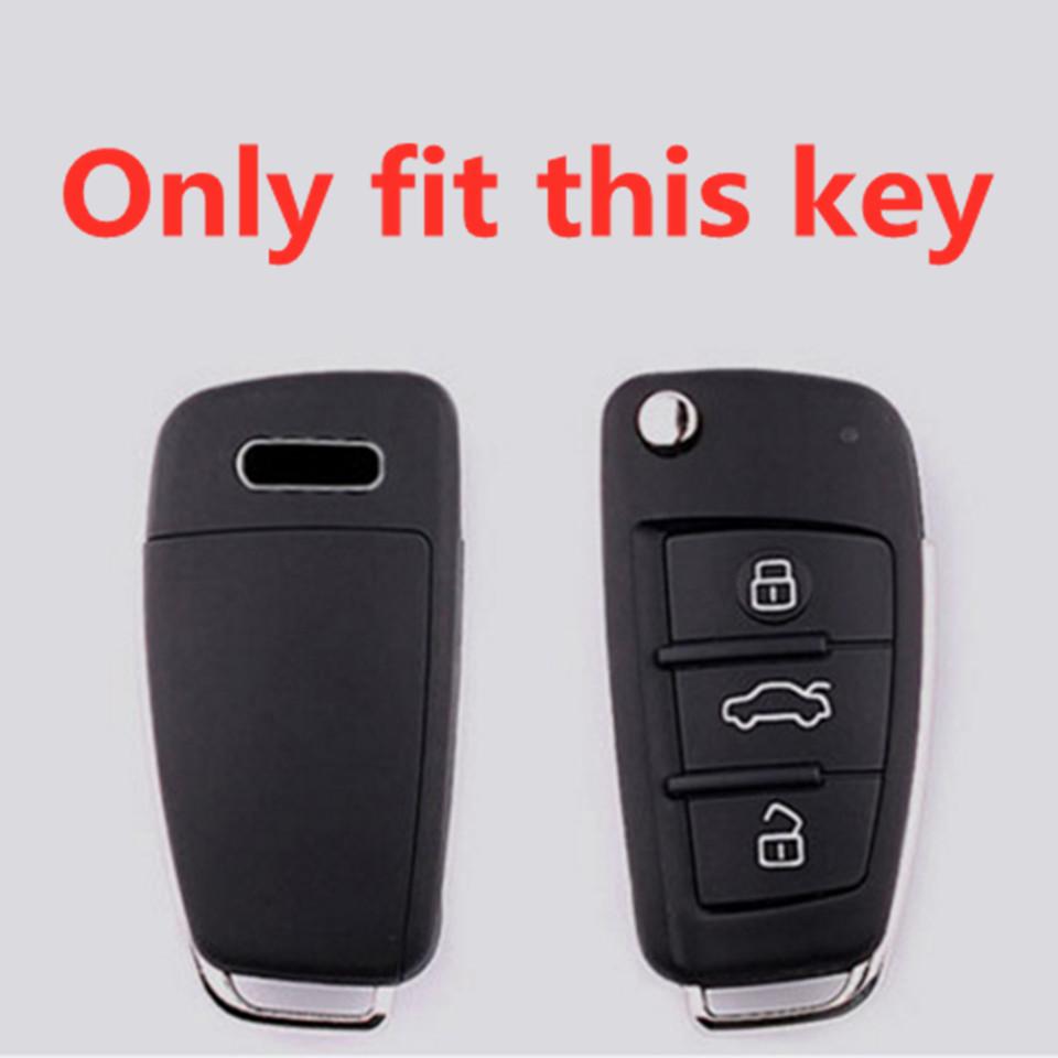 2003-2015 Car Key Case for A1 A3 A4 A5 A6 A7 A8 Quattro Q3 Q5 Q7 R8 Allroad C5 C6 Tt S3 S5 S6 S4 Rs5 Rs6 Holder Shell Cover