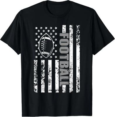 American Flag Football Patriotic Football Gift Unisex T-Shirt