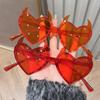 Devil Horn Heart For Teens Girls Halloween Party Frame Lens Funny Trendy Fashion Carnivals Decorations