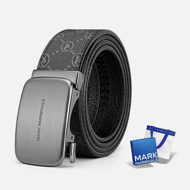 MARK FAIRWHALE Men s Printed PVC Automatic Buckle Belt 120cm