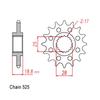 525 Motorcycle Front Sprocket Pinion For Aprilia 1000 ETV Capo Nord 01-08 1000 RSV Mille R SL SP  98-03 1000 RSV Tuono 03-05