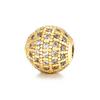 Copper Micro-set Diamond Ball Jewelry Accessories 10mm Round Spacer Beads for DIY Beading