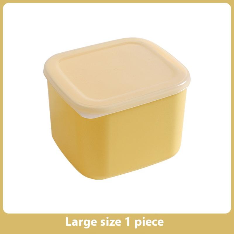 1Pc Butter Cheese Slice Holder With Lid Plastic Clear Sliced Cheese Container Fridge Storage Box Airtight Holder