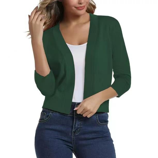GMXIA Women's Vintage Casual Plaid Print Autumn Spring Long Sleeve V-Neck Jackets & Coats