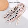 2Cm Bow Wide Flat Shoelaces Fish Silk Transparent Striped Shoelaces Sneaker Black Sport Training Shoes Casual Shoes Laces
