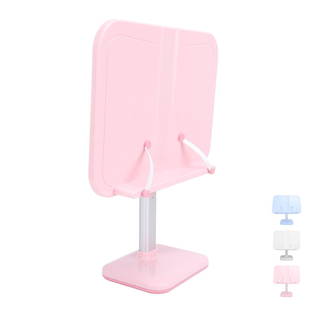 Adjustable Book Holder with Page Clips Multi Angle Adjustment Aluminum Children Reading Stand for La