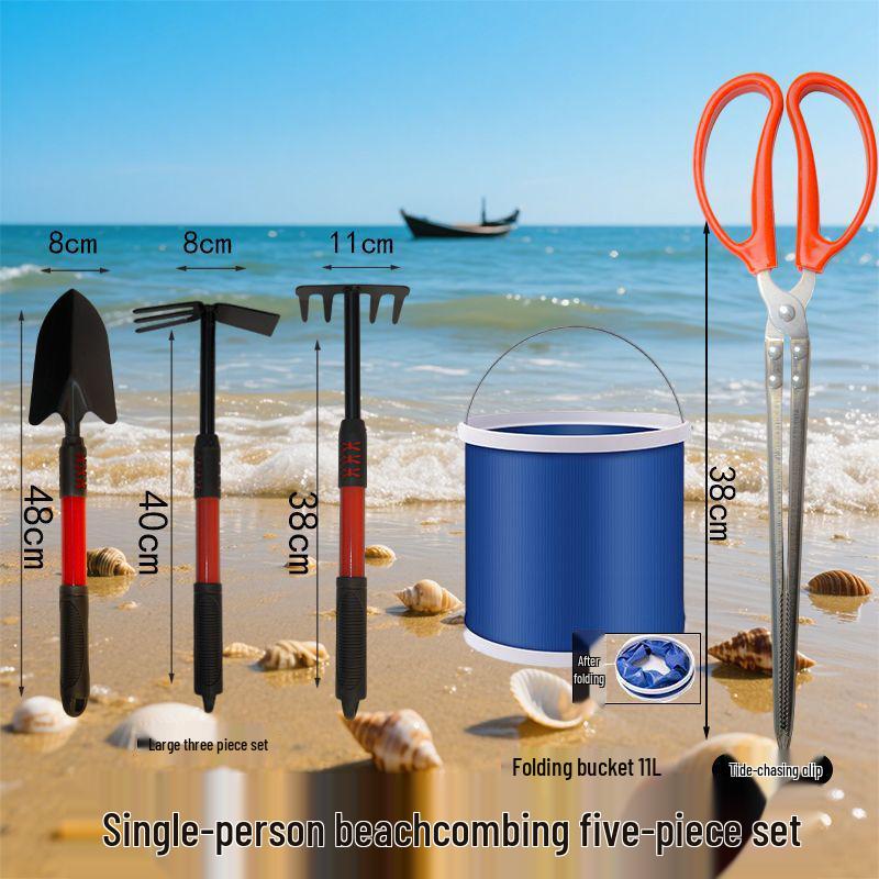 Tide-Chasing Clam & Crab Digging Rake Set: Dual-Use Beach & Garden Tool