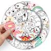 50 Samoyed Dog Graffiti Stickers – Cute Cartoon Waterproof Stickers for Kids' DIY Projects, Phones, and Suitcases