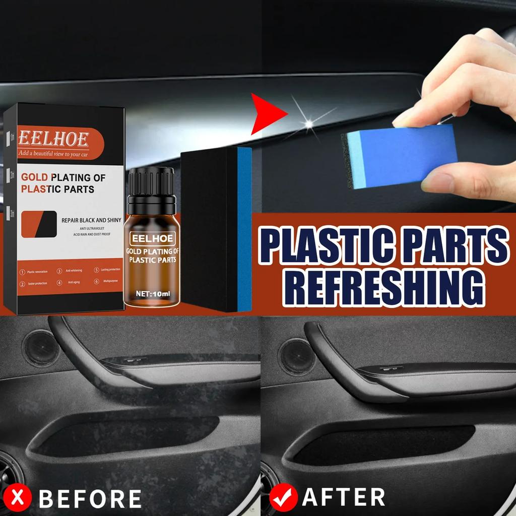 Car Interior Plastic Part Refurbish Retread Restore Agent Console Instrument Panel Care Paint Coating Maintenance Polish Cleaner
