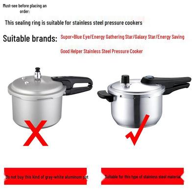 Thickened Silicone Sealing Ring for Universal Stainless Steel Pressure Cooker (20-26cm) - Waterproof