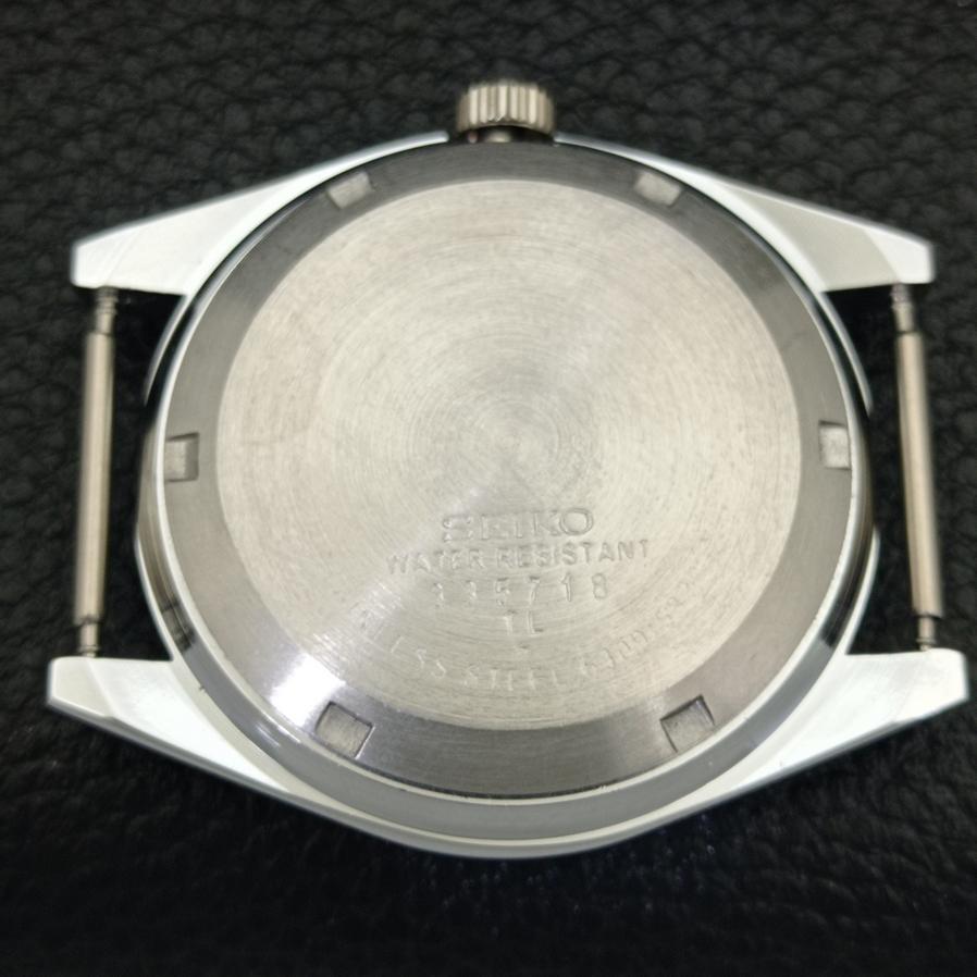 Generalüberholte Seiko 5 Automatik 6309A Japanische Herrenuhr mit arabischem Zifferblatt und schwarzem Zifferblatt a427338-2 QRL-a427338