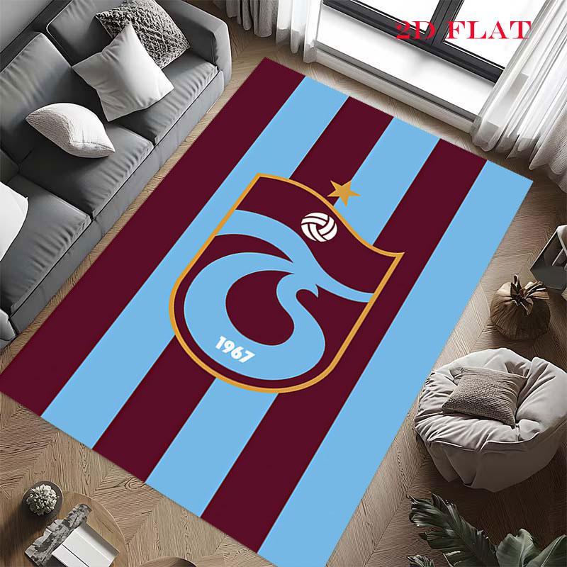 Tappeto Trabzonspor per Soggiorno Camera da Letto Decorazione Divano Casa, Tappetino Antiscivolo per Giochi Bambini