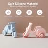BPA-frei Baby Silikon Auto Spielzeug Cartoon Baby Beißspielzeug Neues Montessori Spielzeug