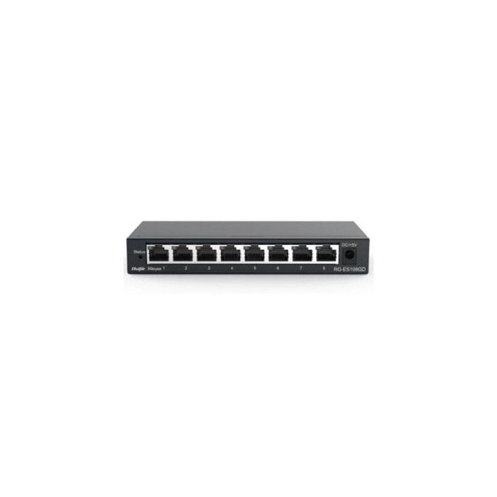Ruijie Switch non géré 8xGb RJ45, boîtier en acier