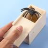 Halloween Spider Scared Wooden Box Prank Toy Funny Spoof Trick Spider Box Toy Halloween Scary Spider Jumps Out Great Party Gag Gift