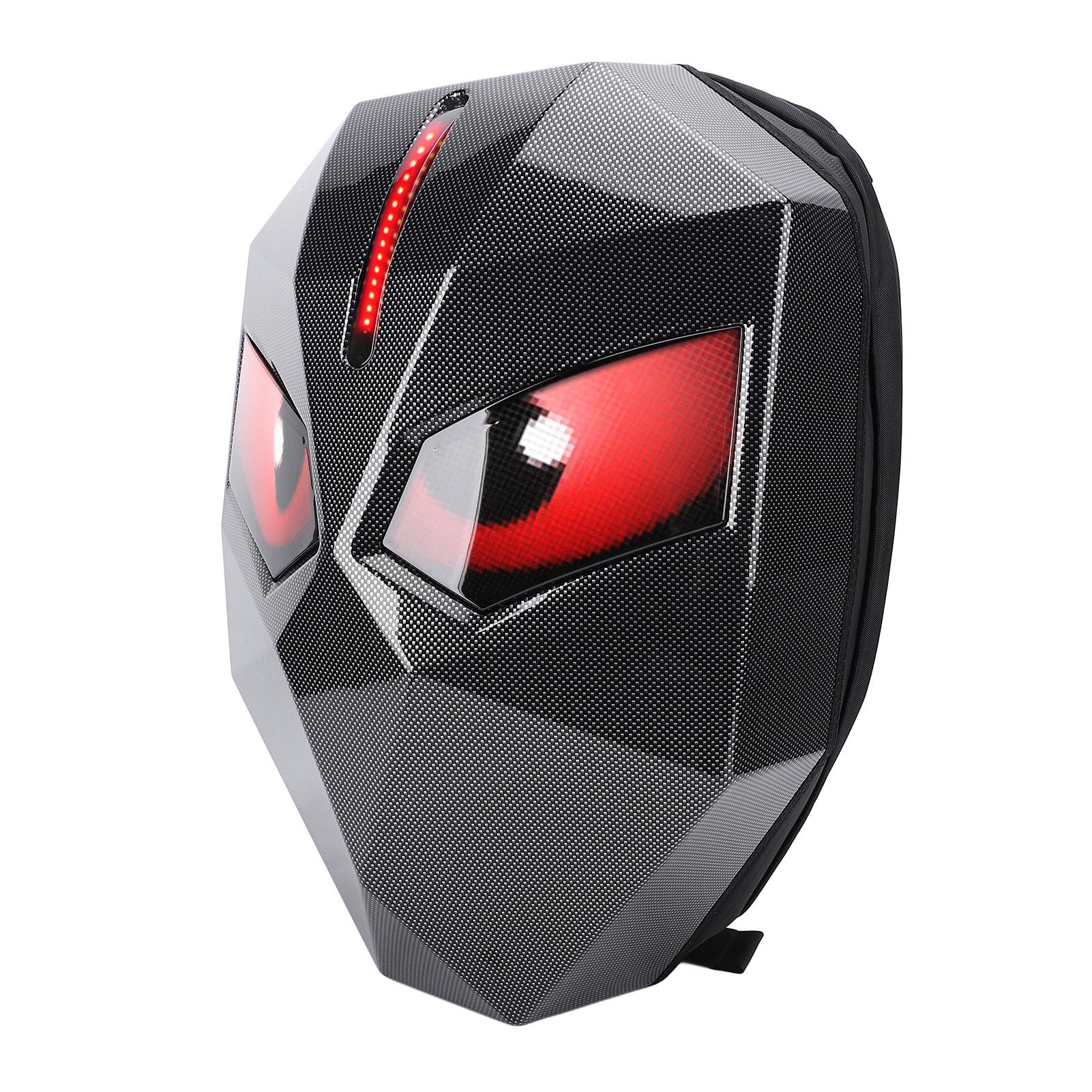 

LED Motorcycle Backpack 60 X 48 Pixels Programmable Rain Proof LED Hard Case Riding Backpack for Cycling