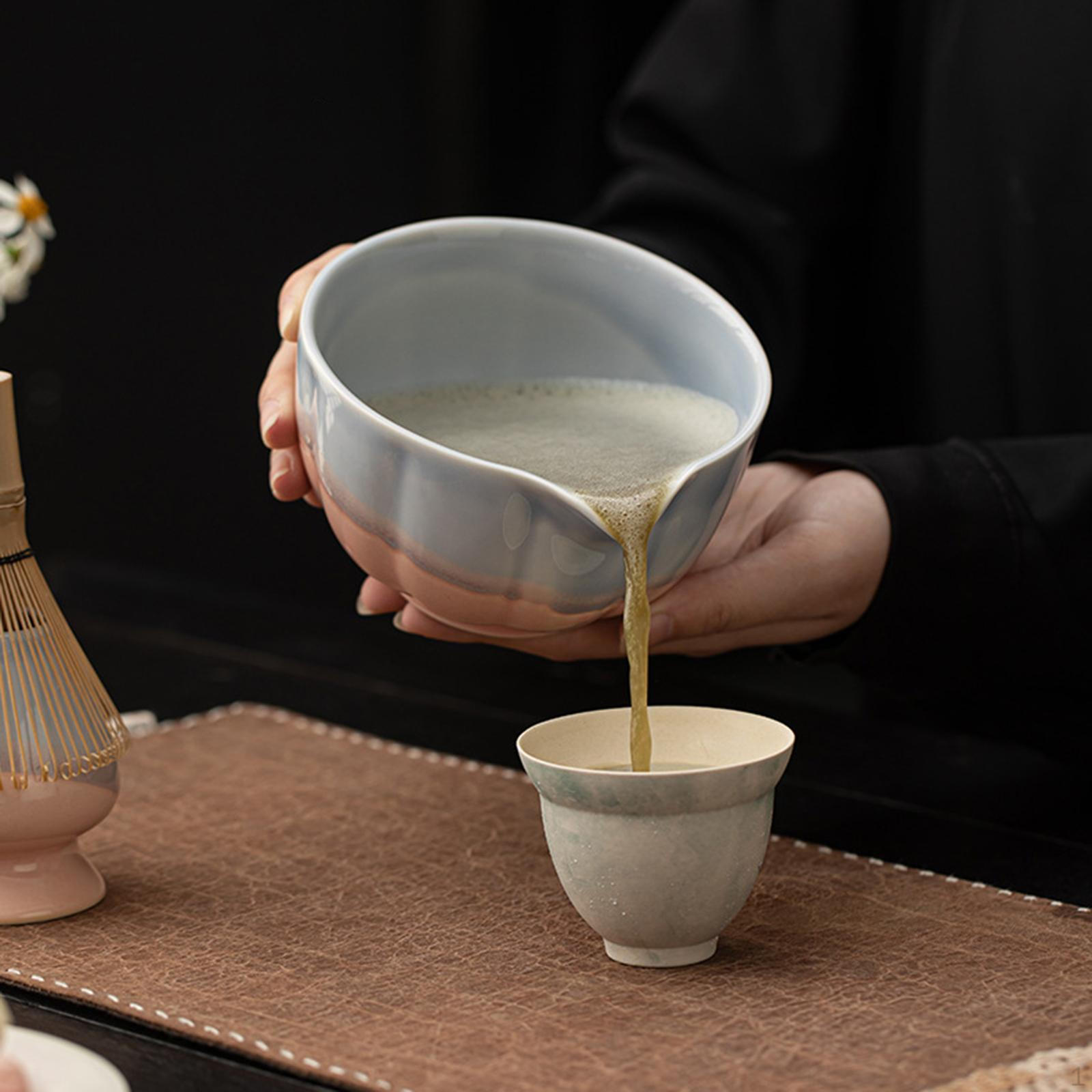 

Керамическая чаша для матча чаван 500 мл, бытовая утварь для приготовления зеленого чая 13.8cmx7.5cm