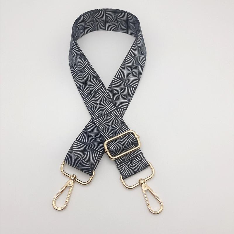 Ethnic Style Printed Shoulder Strap One Shoulder Crossbody Adjustment Long Bag Accessories Reduce The Burden Wide Shoulder Strap
