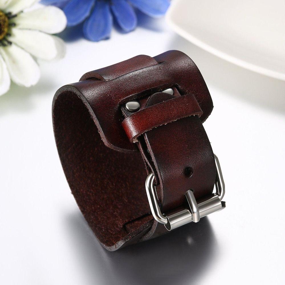 Leather Cowhide Bracelet Retro Bracelet High Quality Watchband Watch