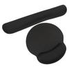 Keyboard Wrist Rest Black Soft Sponge Fatigue Relief Stable Support Mouse Wrist Pad for Family Office Computer
