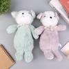 Niedlicher Tier-Stifthalter mit Reißverschluss 3D Hunde-Design Plüsch Teddy-Hund Mäppchen Schreibwarentasche für Schulanfang Geschenke für Kinder