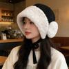 Versatile cold-proof knitted hat Japanese big head circumference windproof cycling ear protector