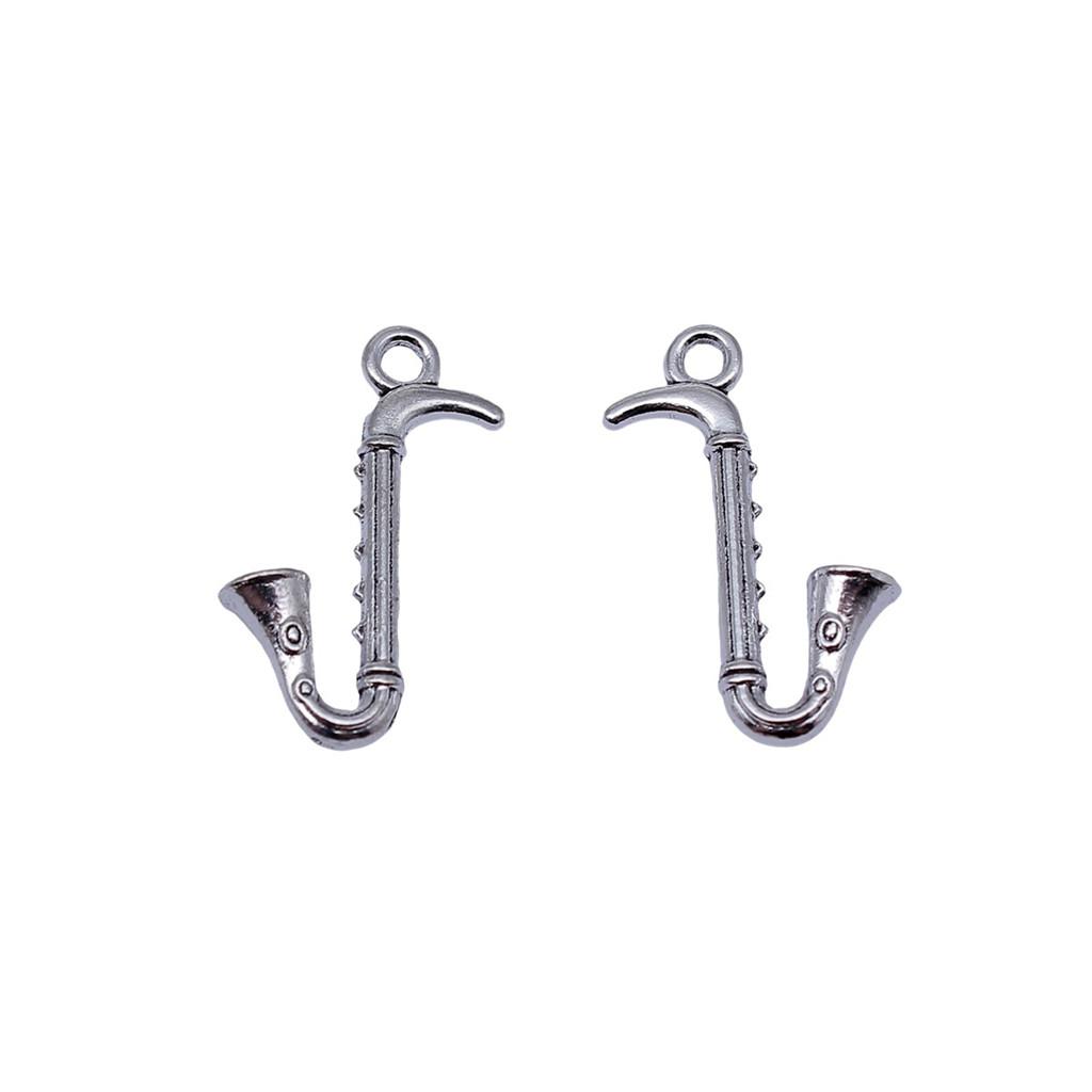 Musical Charms Multi Color Alloy Guitar Pendants For Music Themed Jewelry Making