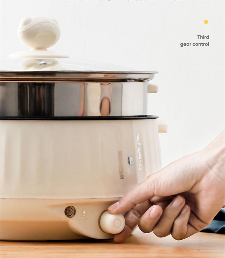 220 В бытовая электрическая кастрюля для приготовления пищи с антипригарным покрытием — фото 3