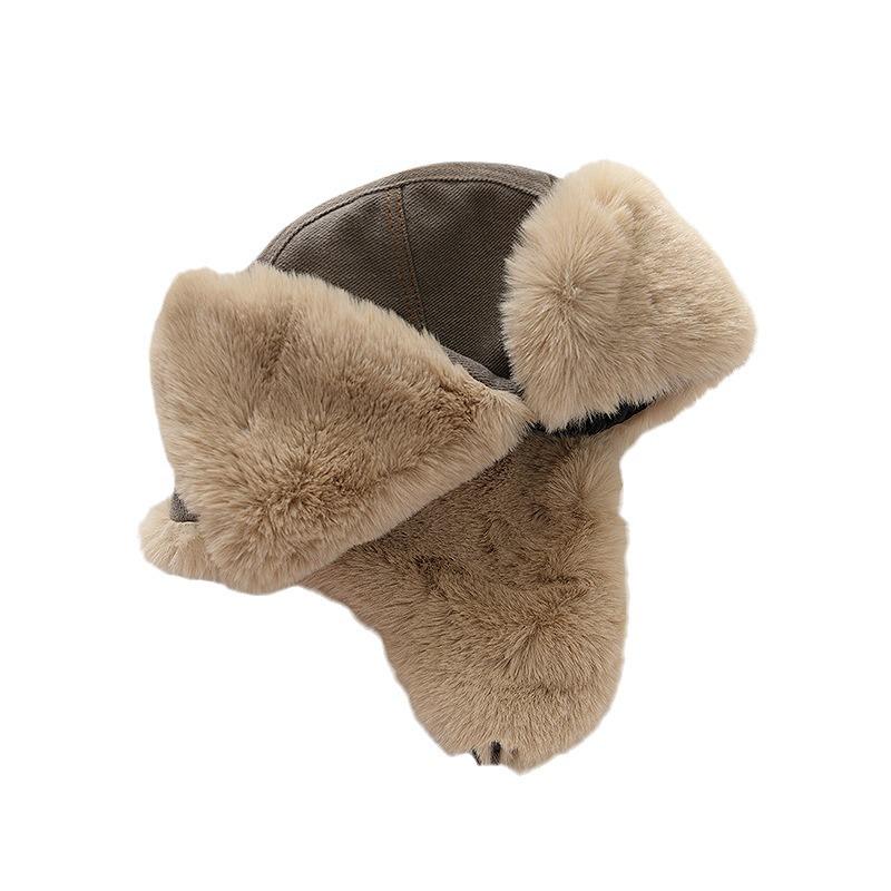 Winter Lei Feng Hat: Thick, Windproof, Ear-Protective Hat for Men and Women, Perfect for Cycling and Cold Weather