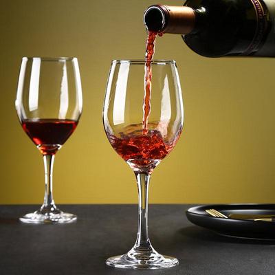 Set of 6 Tall Stem Red Wine Glasses - Elegant Light Luxury for Home Use, Champagne and Brandy Glasses, Creative Design