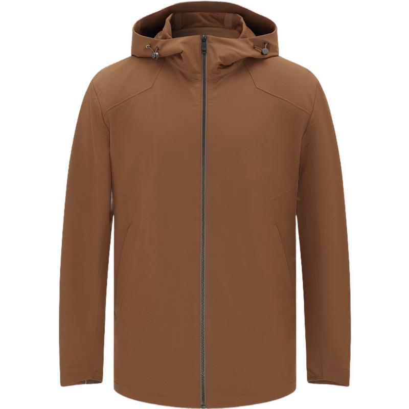 EMZ Men s Solid Color Hooded Jacket L