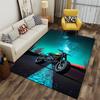 Motorbike Under Starry Sky suitable as a non-slip mat for the living room or bedroom sofa
