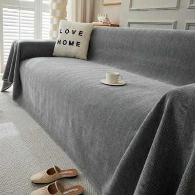 Chenille Sofa Covers Soft Washable Couch Covers for Sofa Furniture Protector Herringbone Pattern Sofa Cover with Tassel