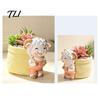 Healing Style Plant Holder Cute Lamb Planter, Cartoon Sheep Carring Bag Pot, Lovely Shaped Decor Small Resin Flower Pot for Succulents, Houseplants,