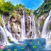 Landscape Waterfall Mural Wooden Bridge 3d Landscape Wallpaper Living Room Bedroom Background Wall Mural
