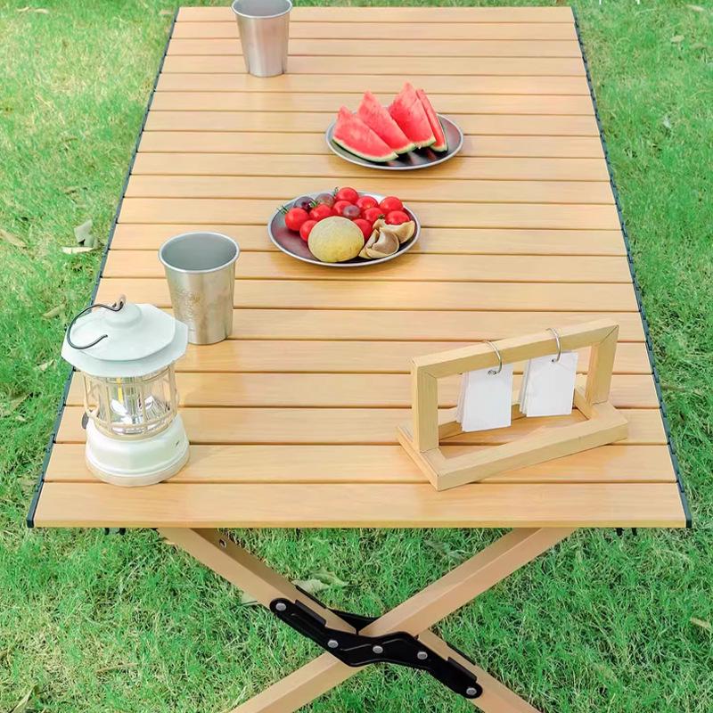 Neuer tragbarer Aluminium-Klapp-Campingtisch: Rollbare Outdoor-Picknick- & Reisetisch