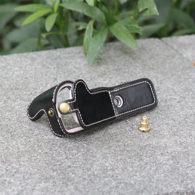 WEZHO Leather Camera Half Case for Canon M50