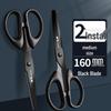 Morning MG Black Blade Scissors: Stylish, Sharp, Non-stick, Wear-resistant Stainless Steel for Home, Office, and Children’s Paper Cutting