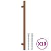 Furniture Handles 10 Pcs Bronze Finish 224 Mm Center To Center Distance Stainless Steel