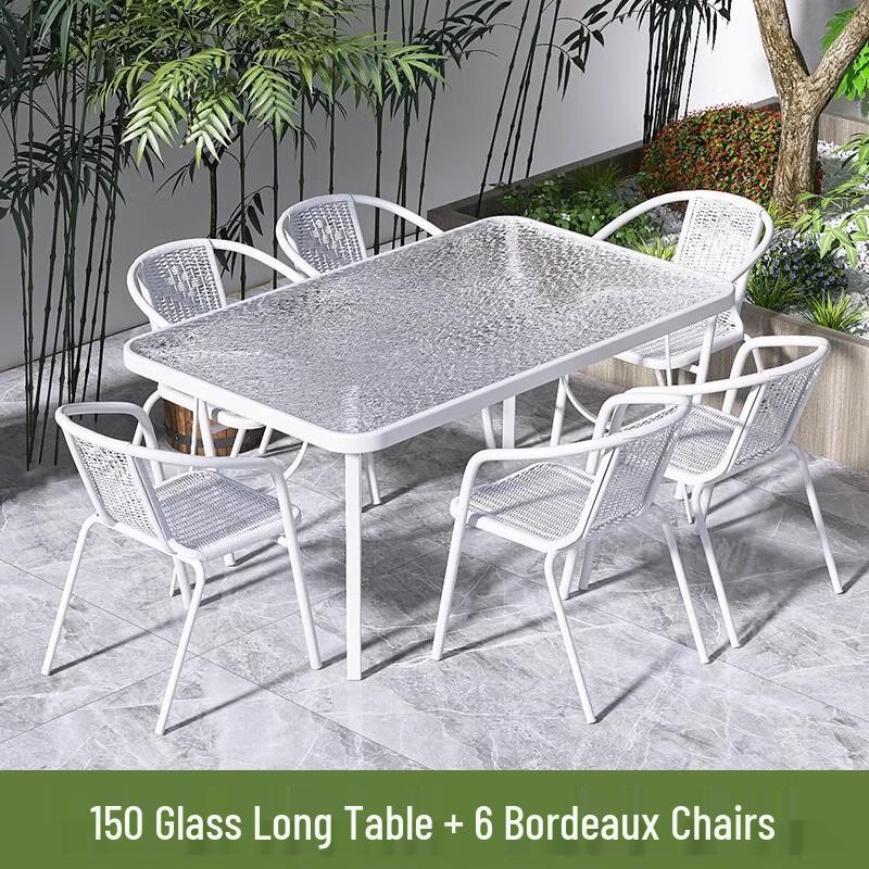 Outdoor Rattan Style Patio Dining Set