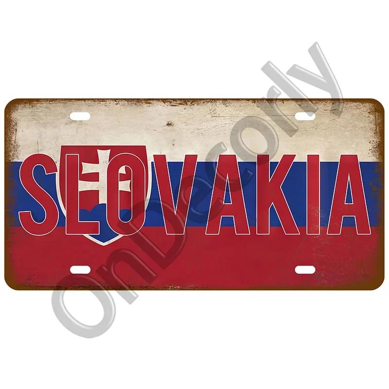 National Flag Tin Sign Plaque | (France/Spain/Germany/Mexico/USA) | Home/Bar/Craft Space Decor