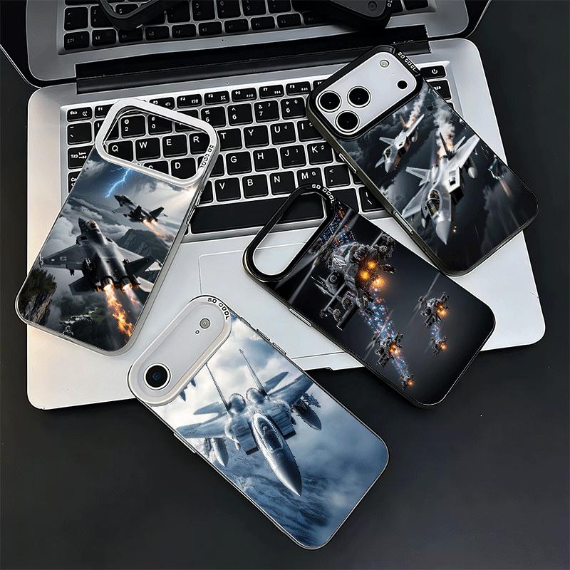 Aircraft Helicopter Formation Soft Phone Case for iPhone 15 16 17 Pro Max 17Air 16E 14 Plus 13 12 Mini Shockproof Cover Back She