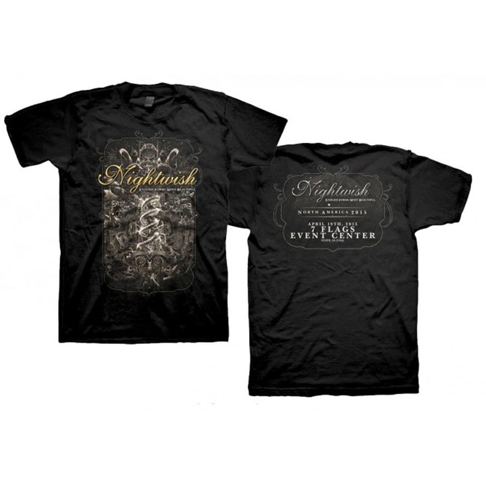 Men s Nightwish April 19th 7 Flags Event Center T-shirt X-Large Black S